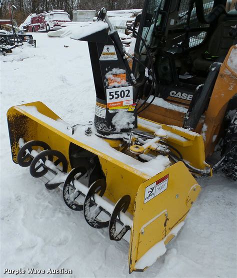 skid steer snow blowers for sale used|used loader mounted snow blower.